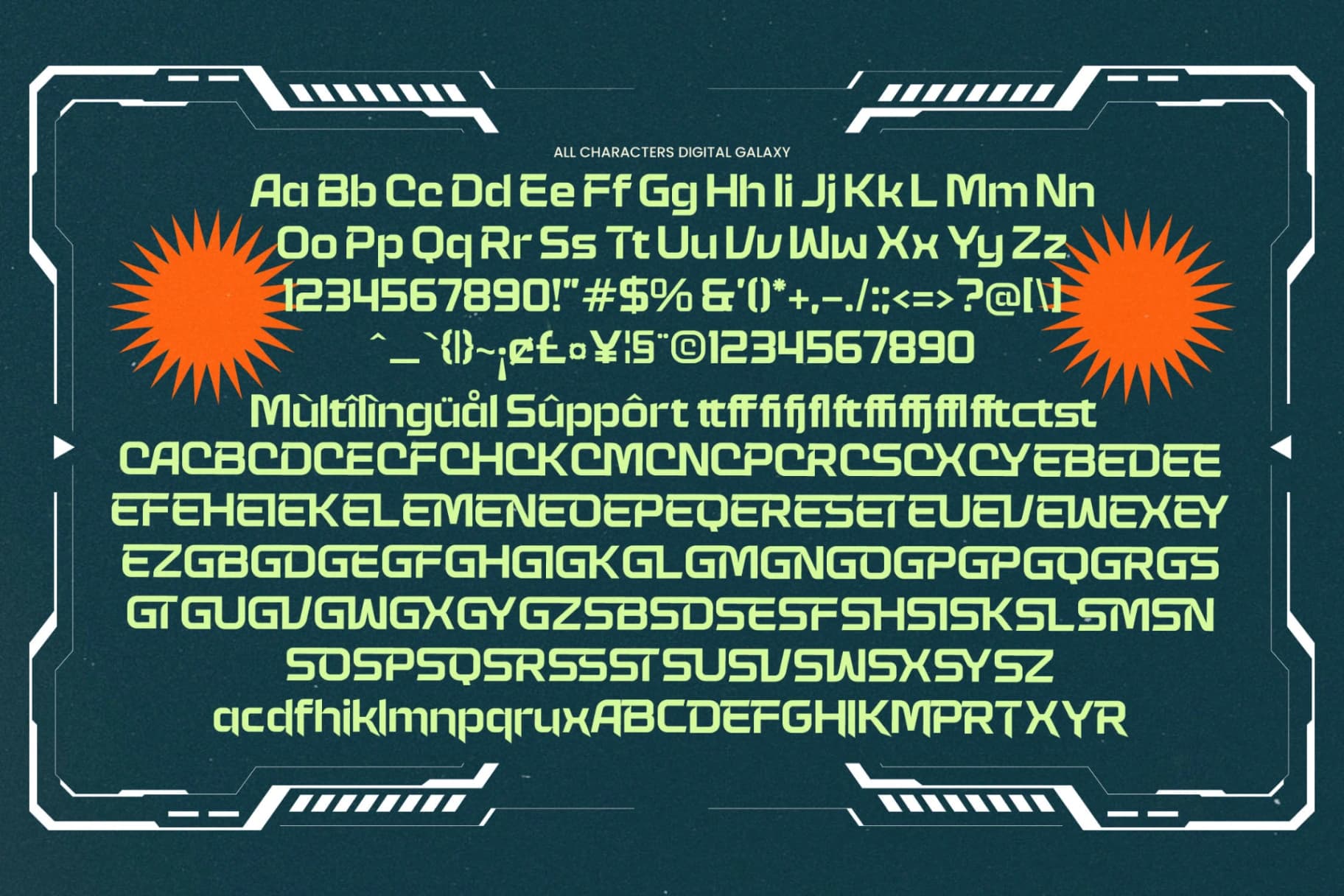 Preview 19 for Digital Galaxy - Futuristic Display Sans
