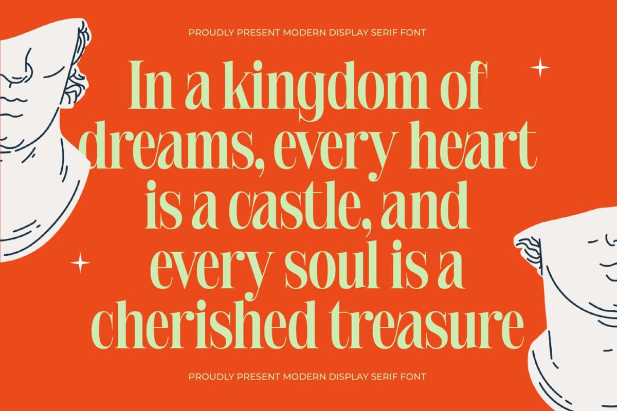 Delivery Feedback - Modern Serif Font font preview 4