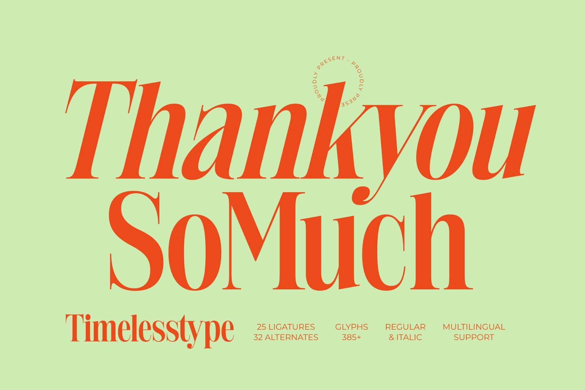 Preview 20 for Delivery Feedback - Modern Serif Font