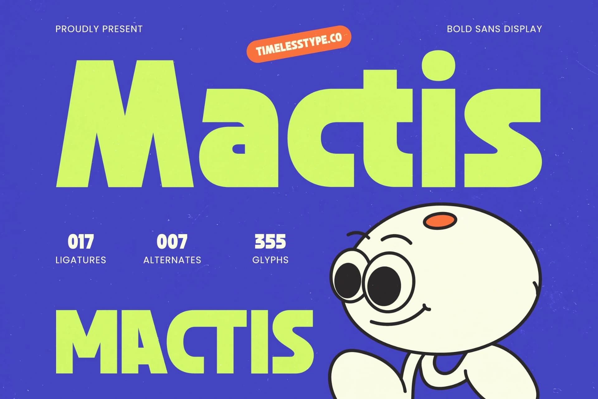 Preview of Mactis - Bold Sans Display Font font