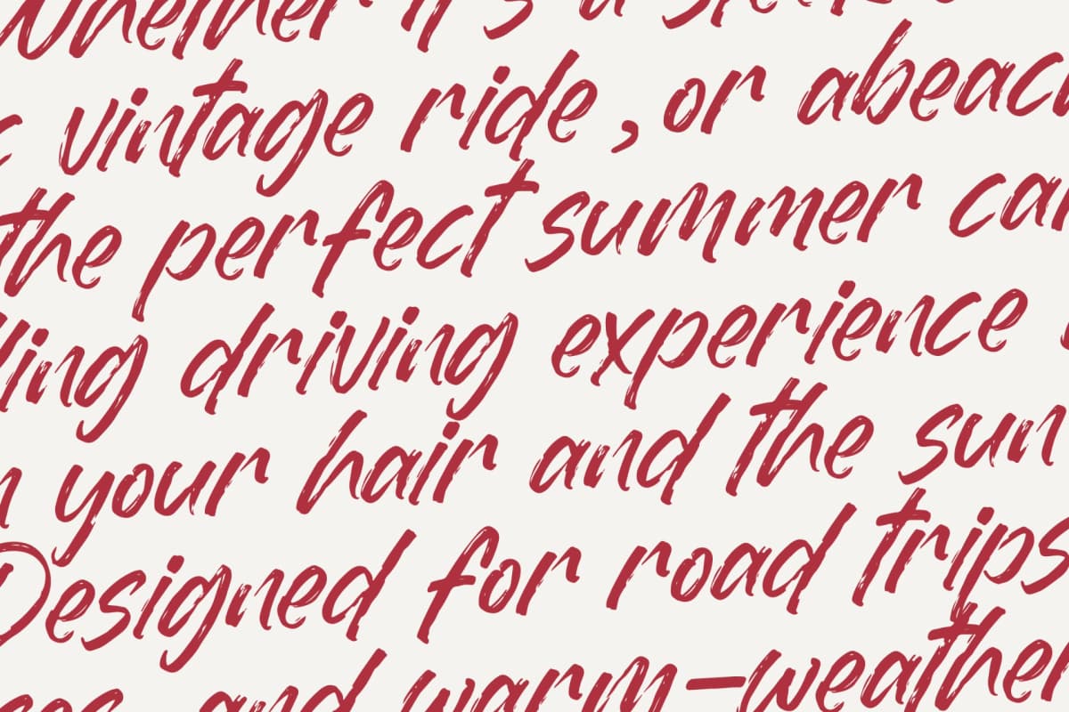 Dummy Catidays - Handwritten Brush Font font preview 15
