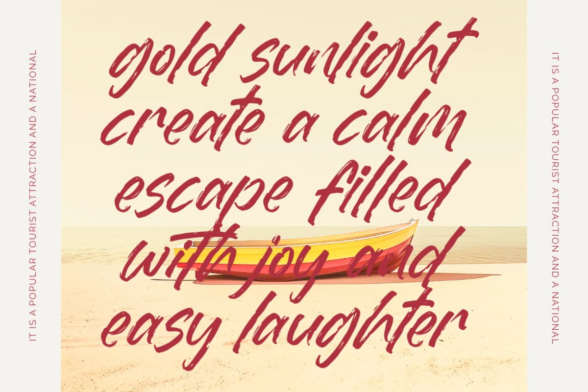 Dummy Catidays - Handwritten Brush Font font preview 11