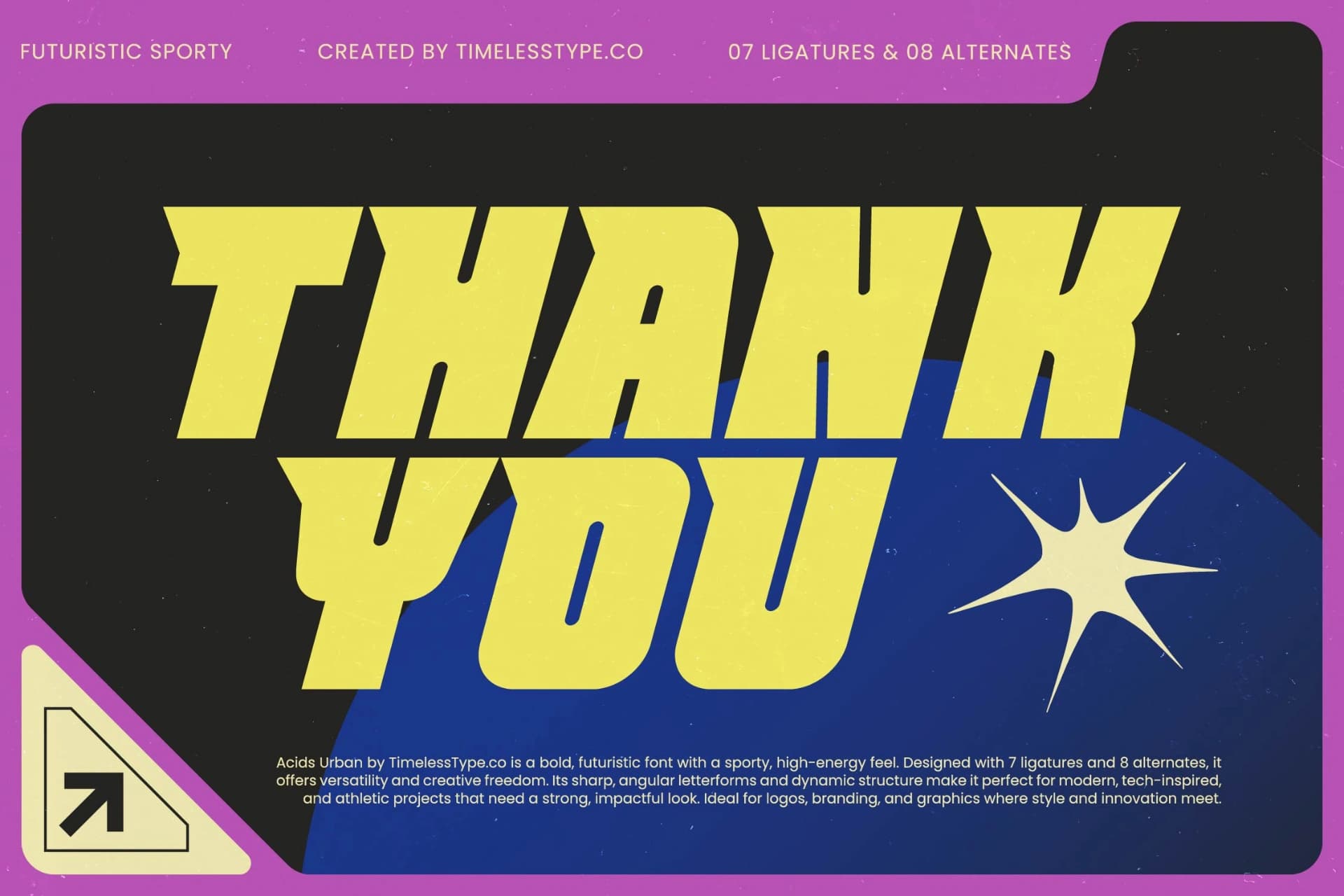 Preview 20 for Acids Urban Italic - Futuristic Sporty Display Font