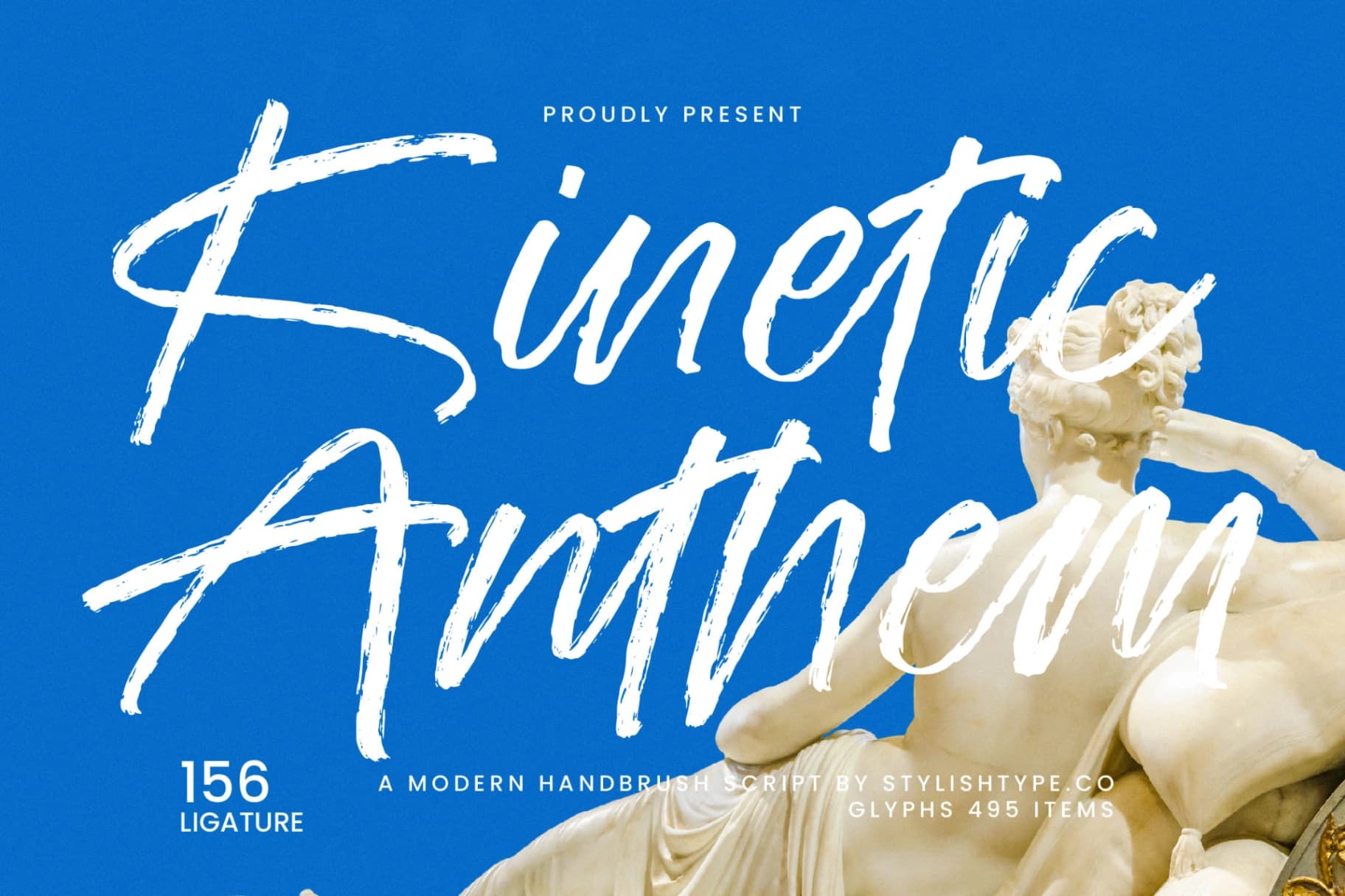 Preview of Kinetic Anthem - Modern Handbrush Script font