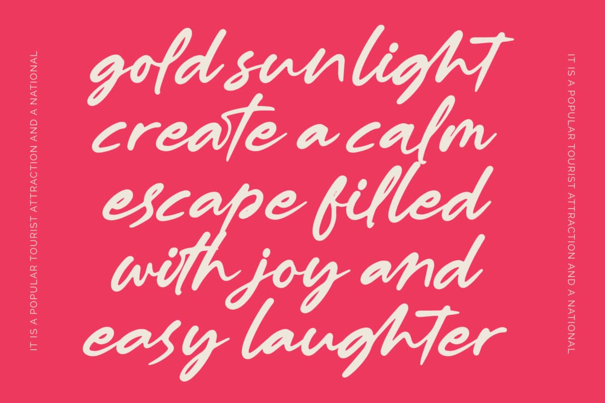 Preview 10 for Muslyne Lettavella – Aesthetic Handwritten Font