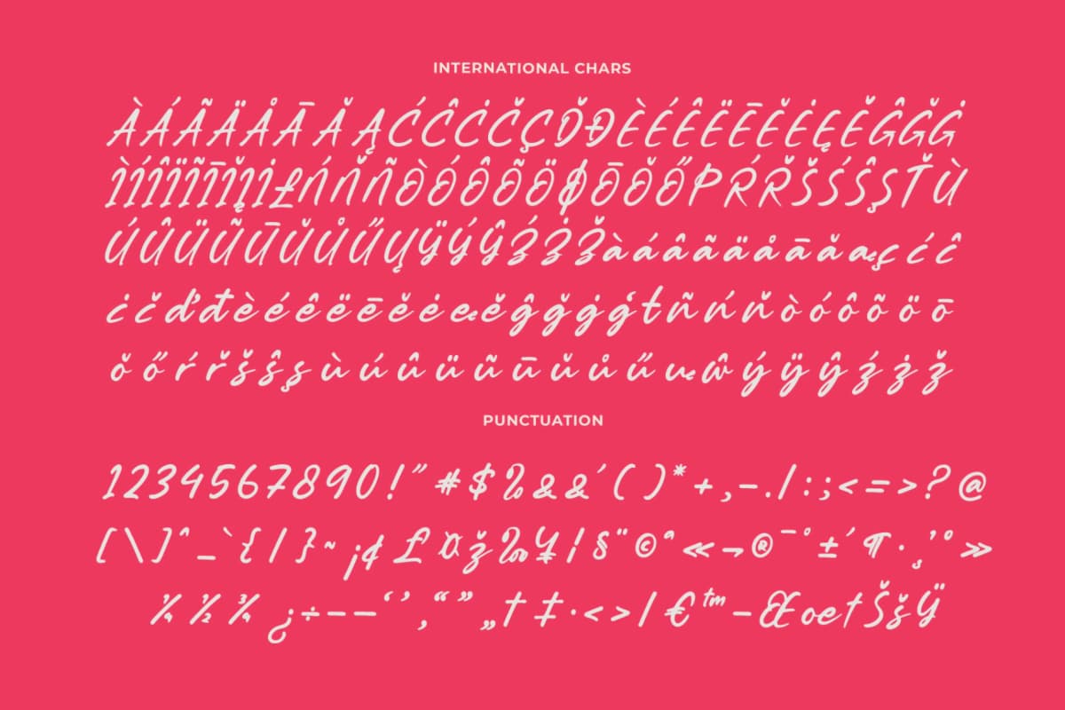 Preview 18 for Muslyne Lettavella – Aesthetic Handwritten Font