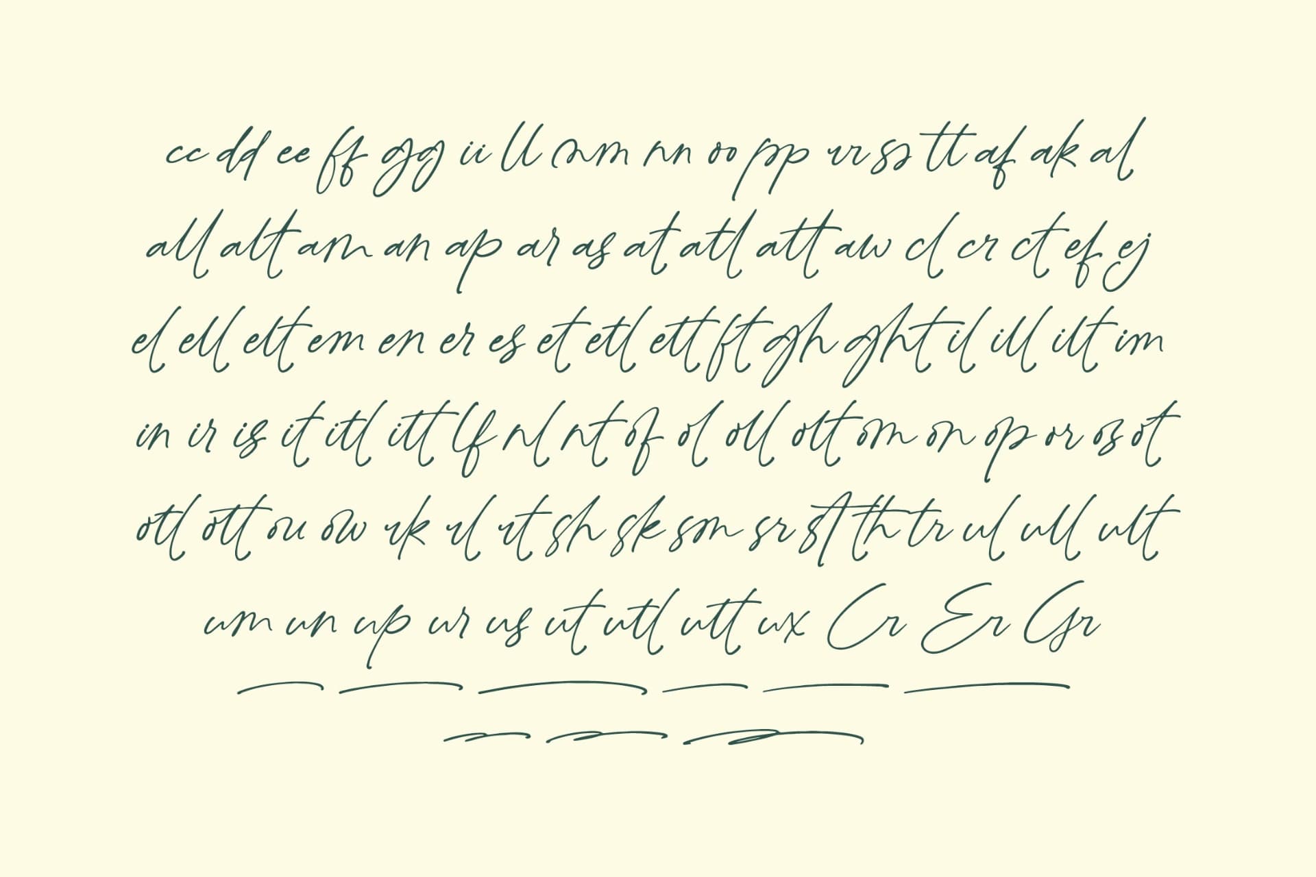 Preview 17 for Peglastone - Handwritten Ink Font
