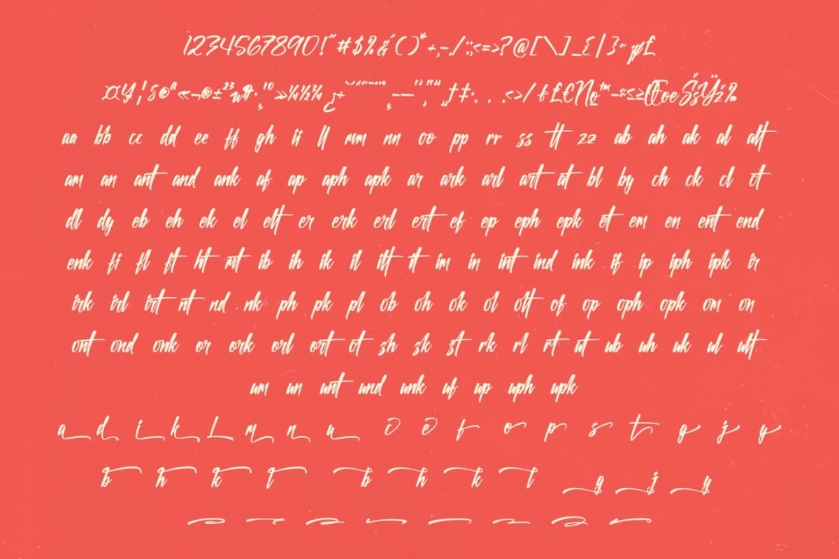 Preview 18 for Hidden Chills - Bold Brush Font