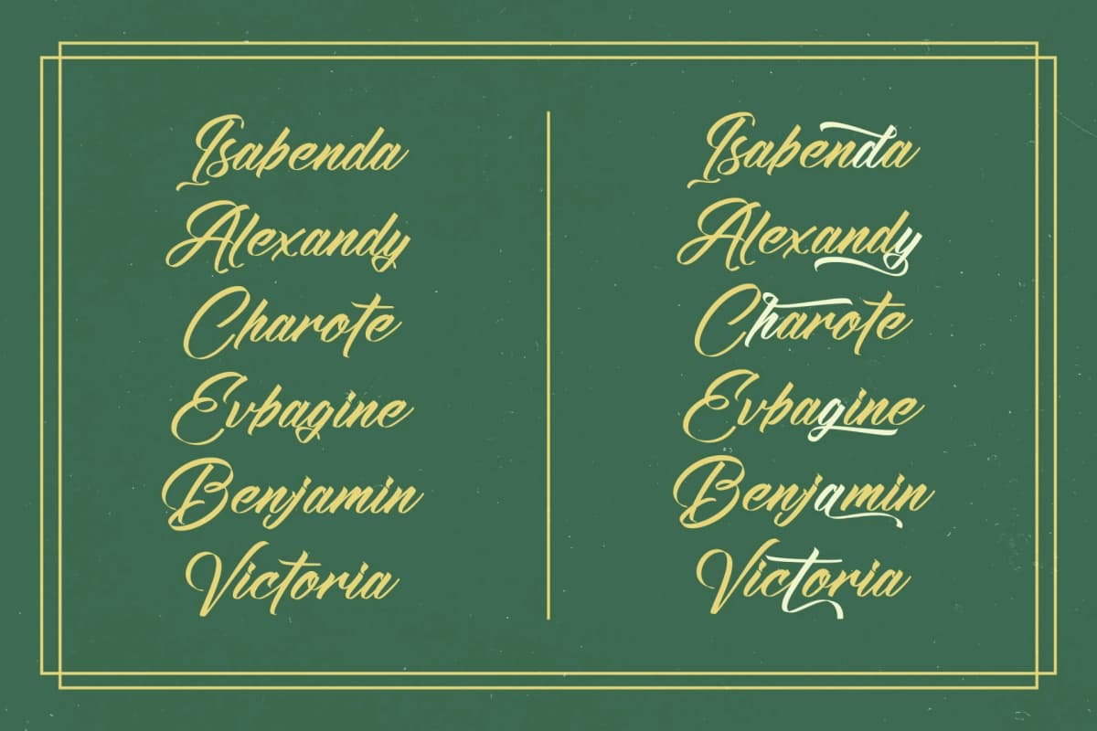 Amigdal - Bold Calligraphy Font font preview 11