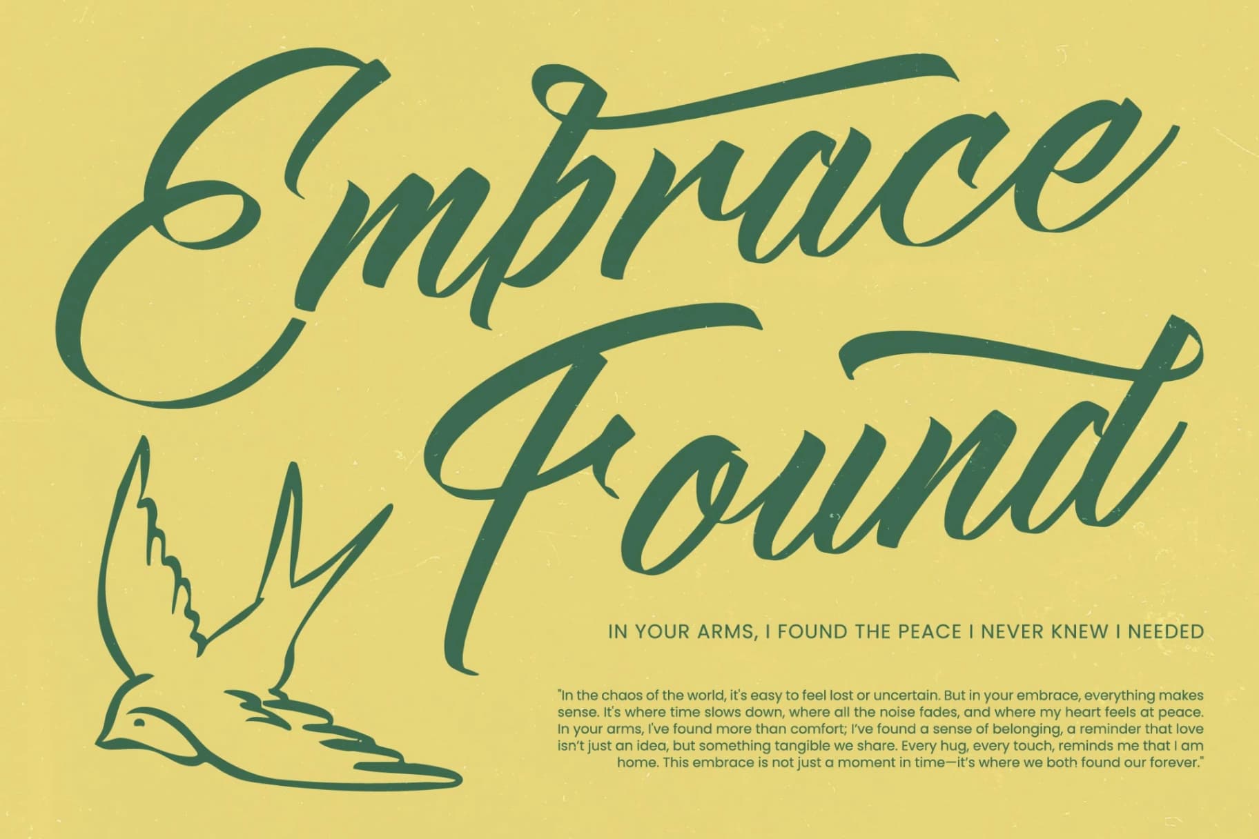 Preview 4 for Amigdal - Bold Calligraphy Font