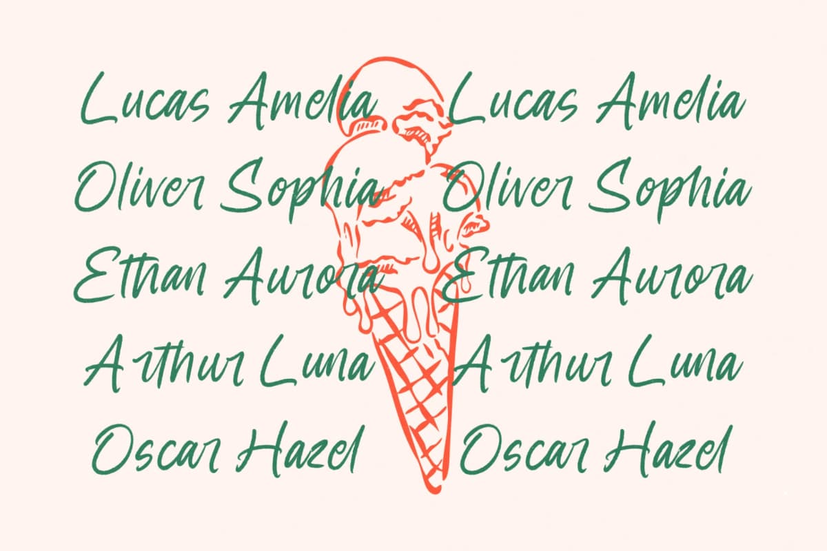 Pink Fields - Modern Handbrush Font font preview 3