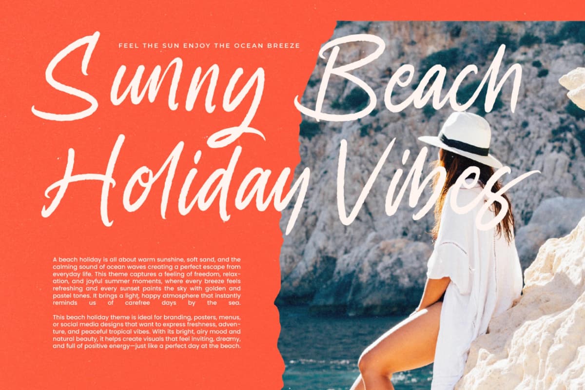 Pink Fields - Modern Handbrush Font font preview 18