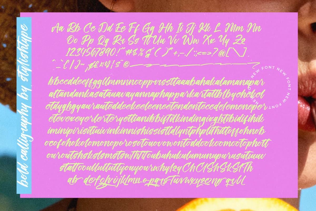 Preview 19 for Theglath - Bold Calligraphy Font
