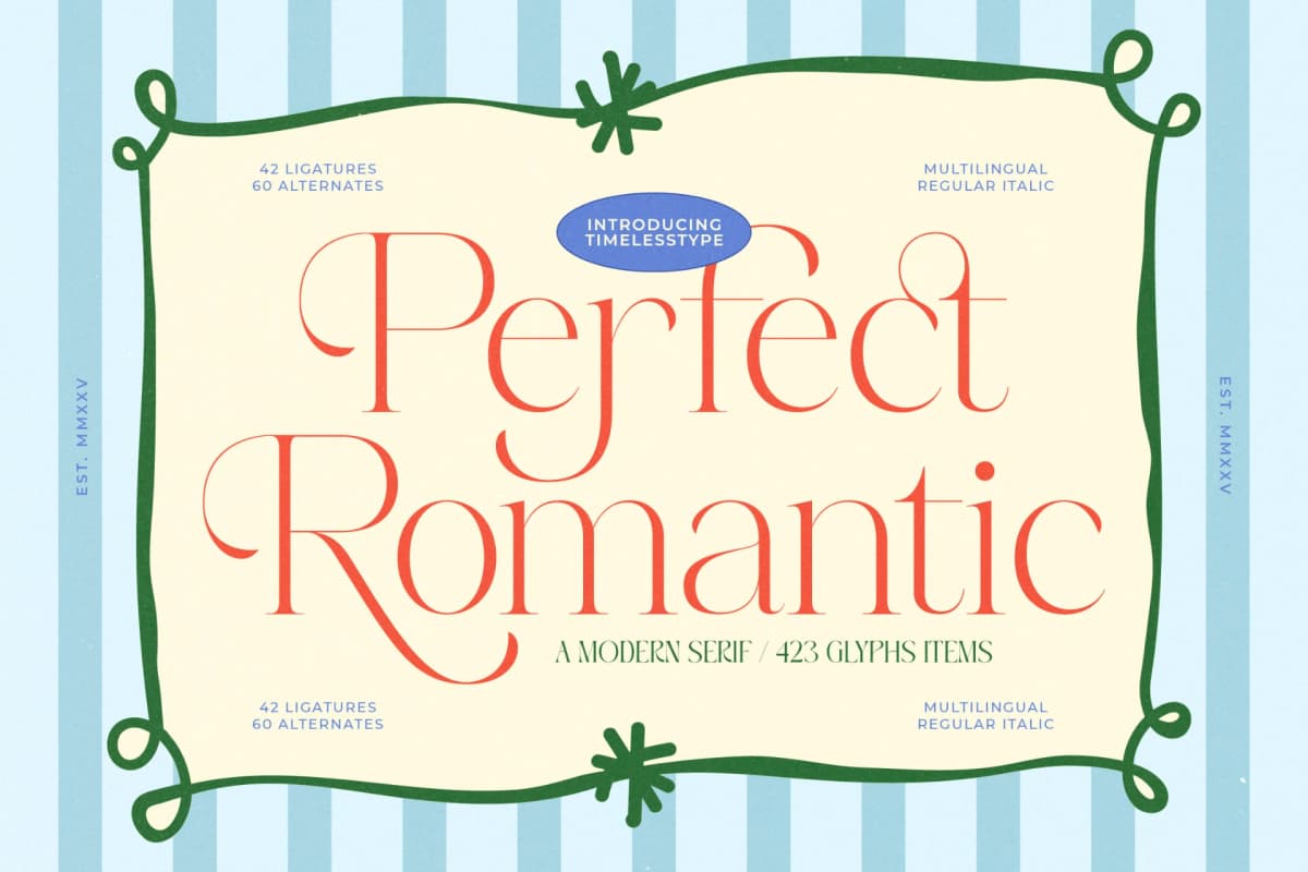 Preview 1 for Perfect Romantic - Modern Serif