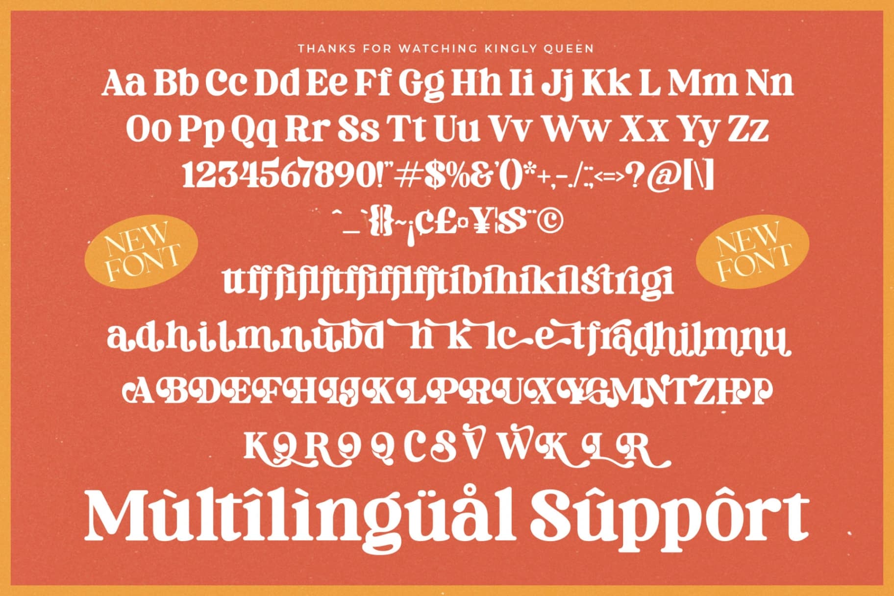 Preview 18 for Kingly Queen - Classic Decorative Serif