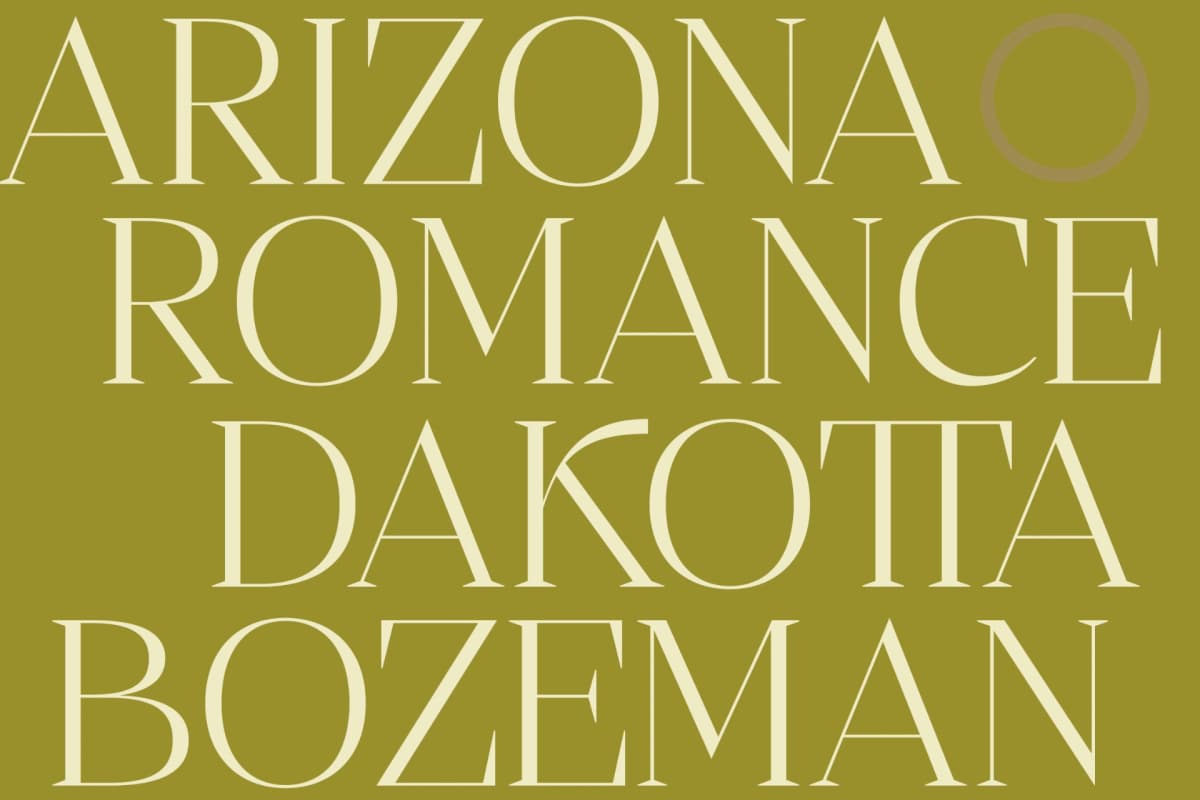 Bigest Karath - Thin Serif Display font preview 10