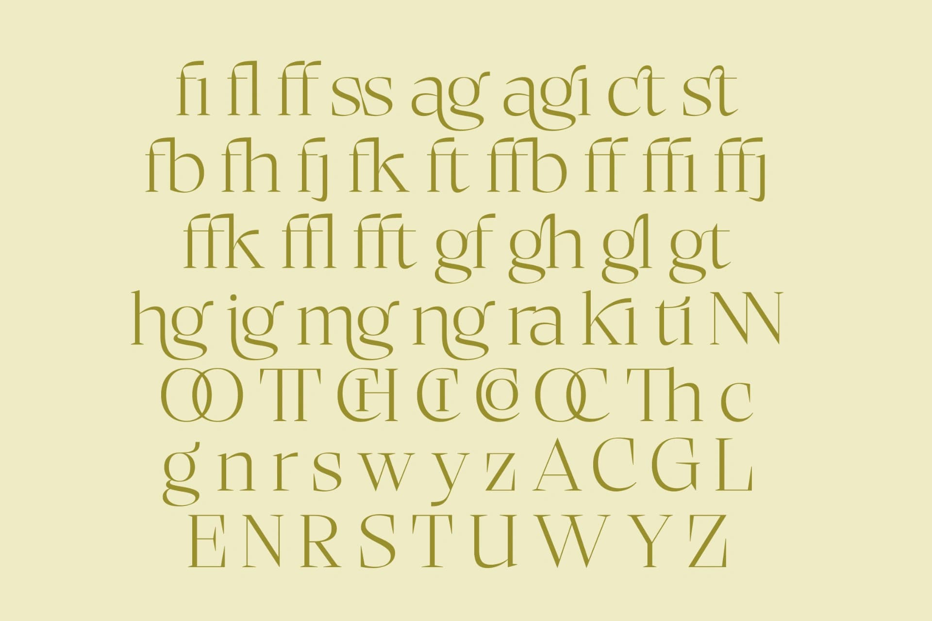 Preview 17 for Bigest Karath - Thin Serif Display