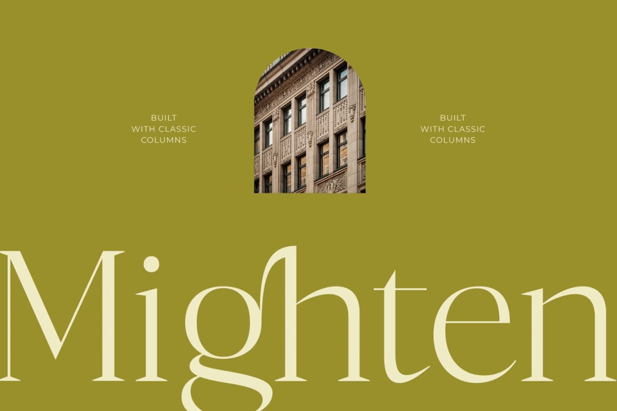 Bigest Karath - Thin Serif Display font preview 4