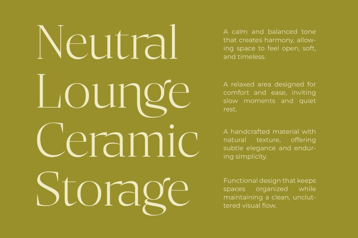 Bigest Karath - Thin Serif Display font preview 8