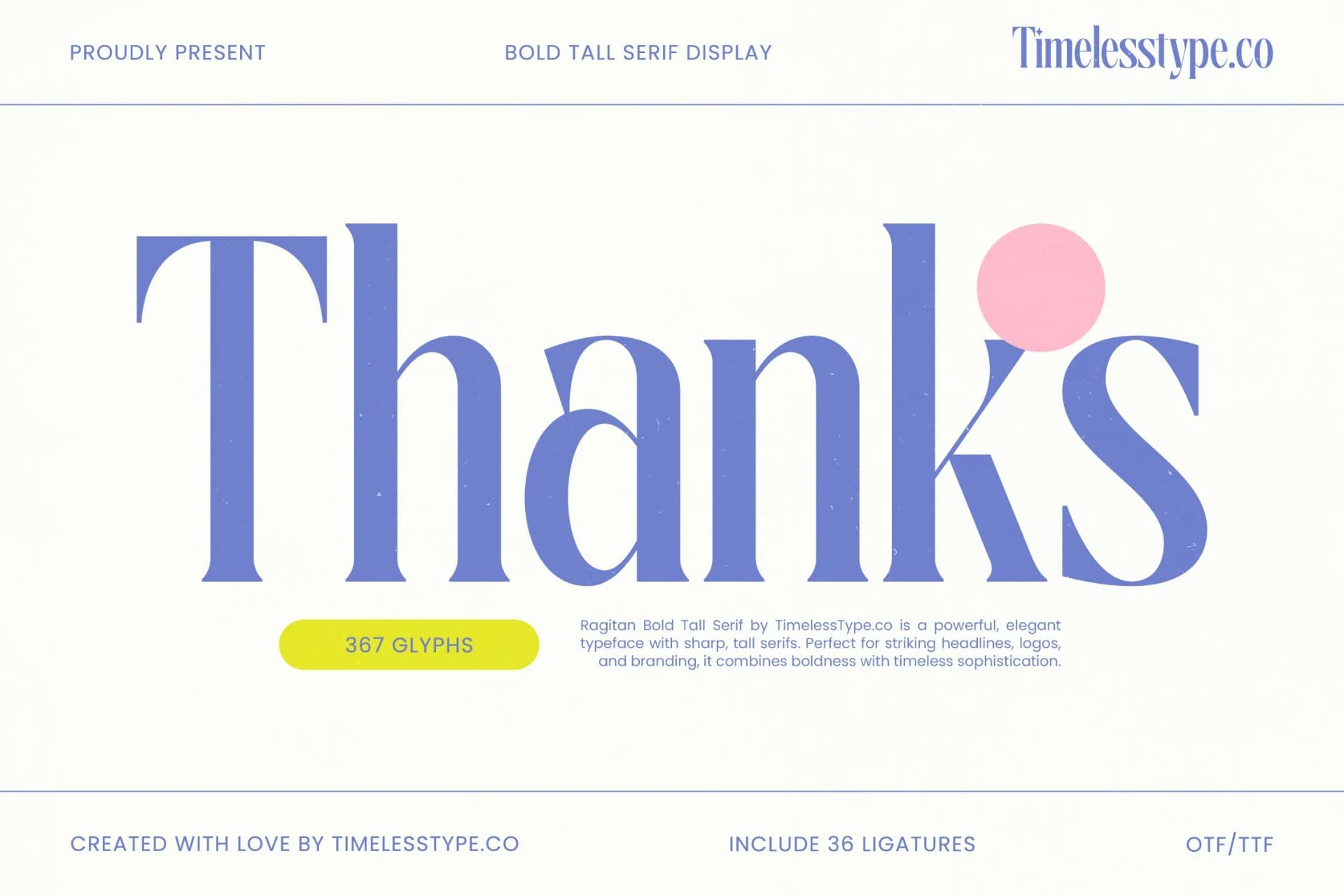 Preview 20 for Ragitan - Bold Tall Serif Display