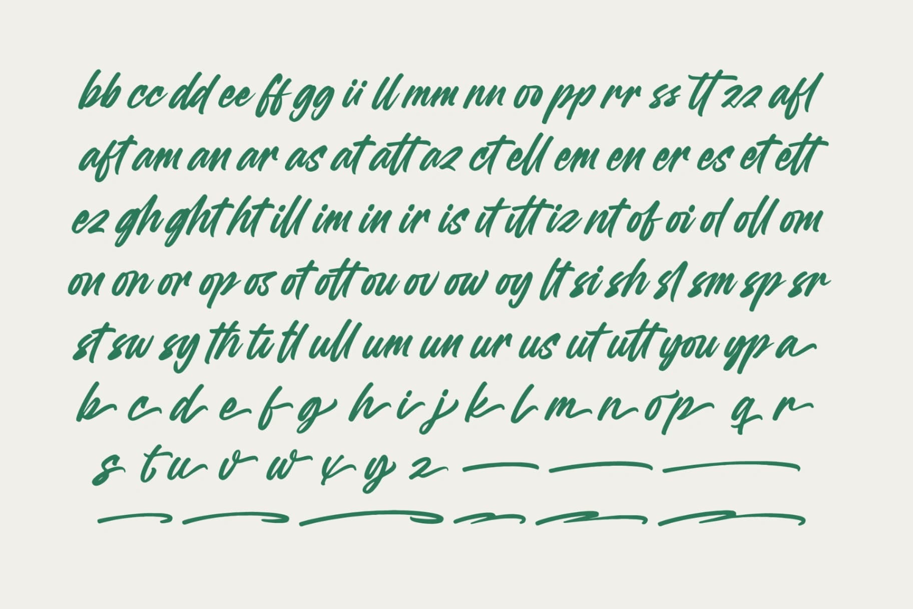 Preview 17 for Heighaps Wastone – Modern Brush Font