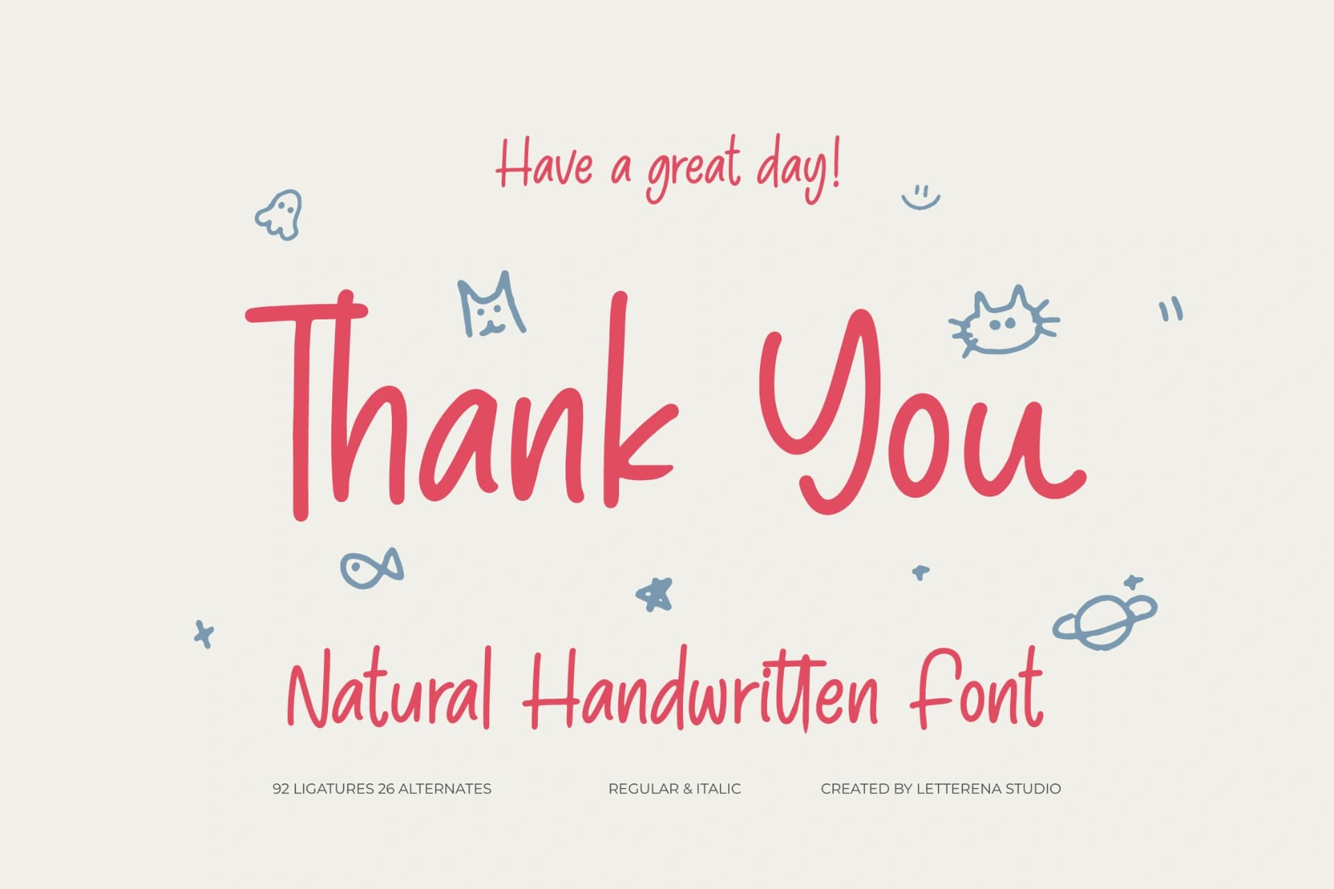 Preview 20 for Pinky Doodle – Natural Handwritten Font