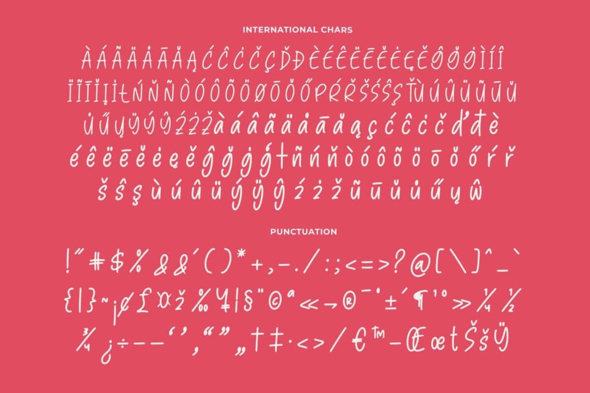 Pinky Doodle – Natural Handwritten Font font preview 18