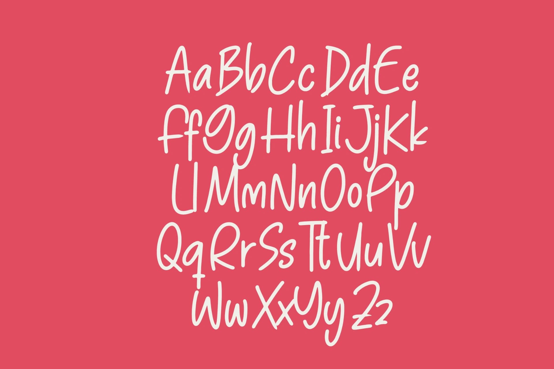 Preview 16 for Pinky Doodle – Natural Handwritten Font