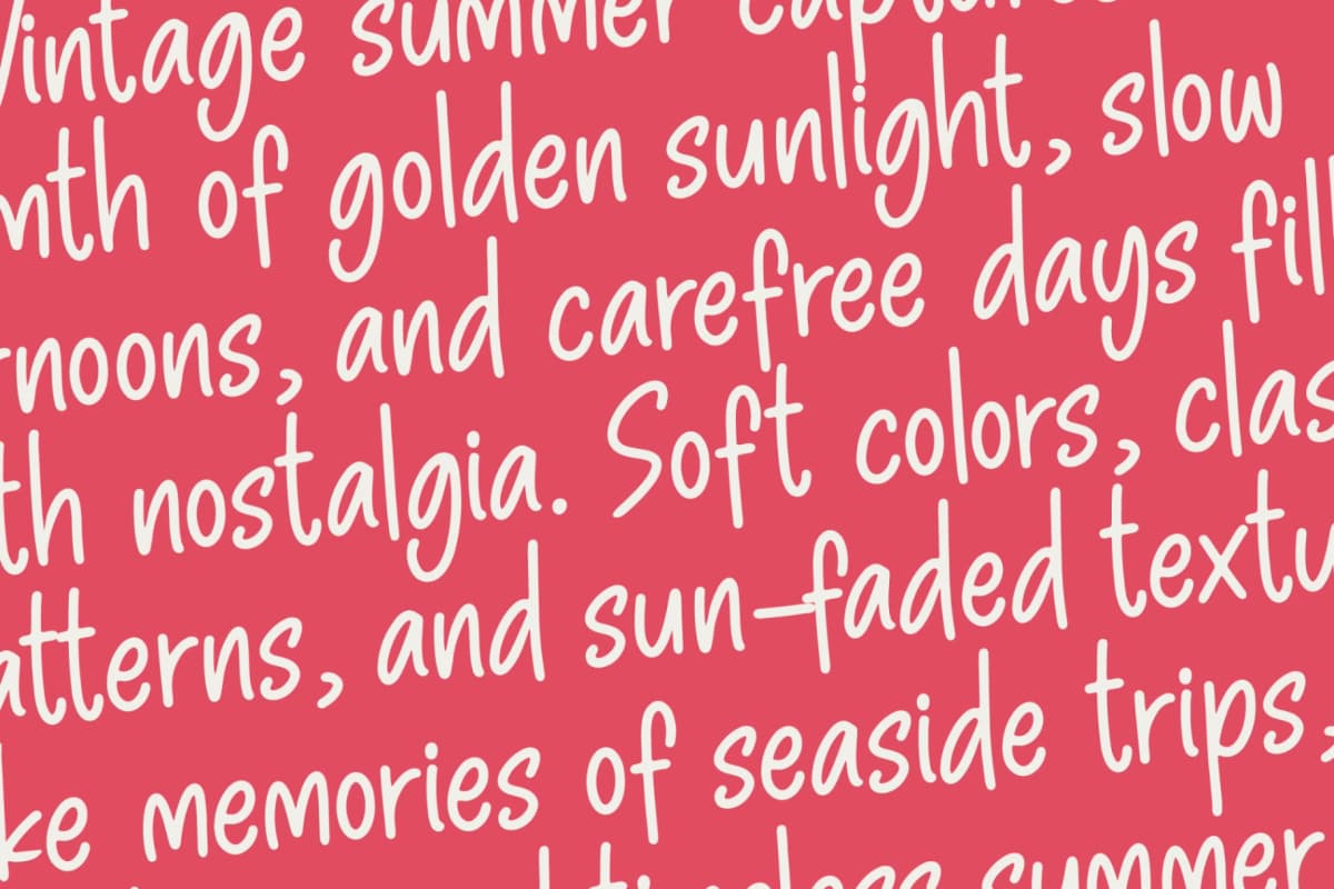 Pinky Doodle – Natural Handwritten Font font preview 14