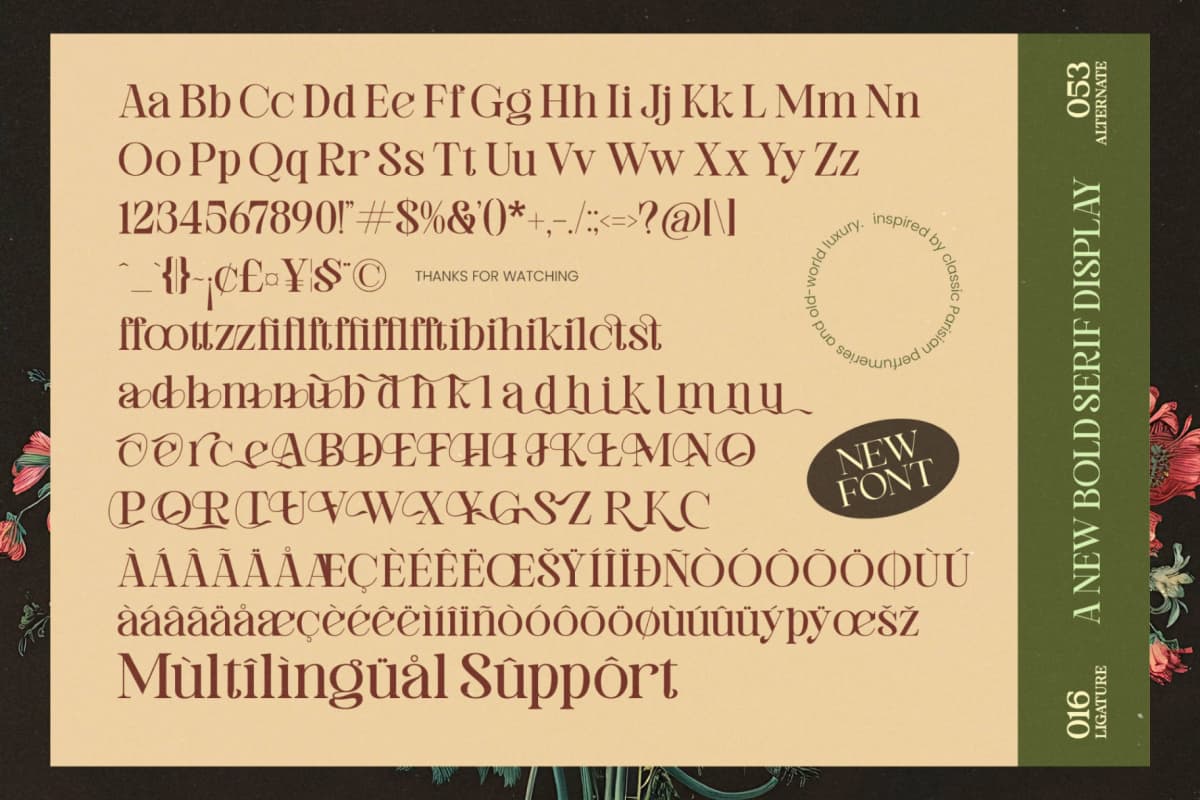 Montague Westfield - Serif Vintage font preview 19