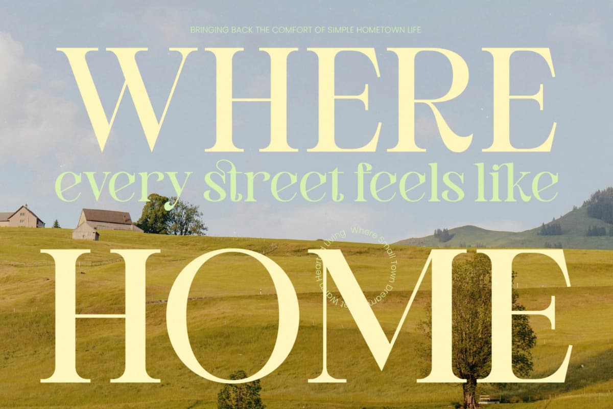 Montague Westfield - Serif Vintage font preview 7
