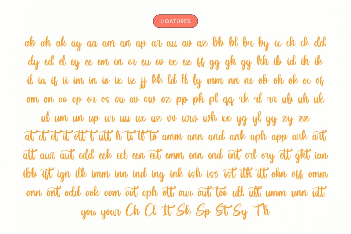 Monday Beachnes - Bold Handwritten font preview 17