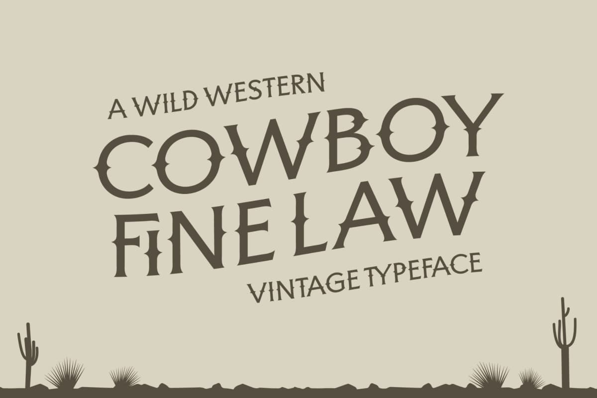 Preview 2 for Bufalo Chotten - Western Vintage Font