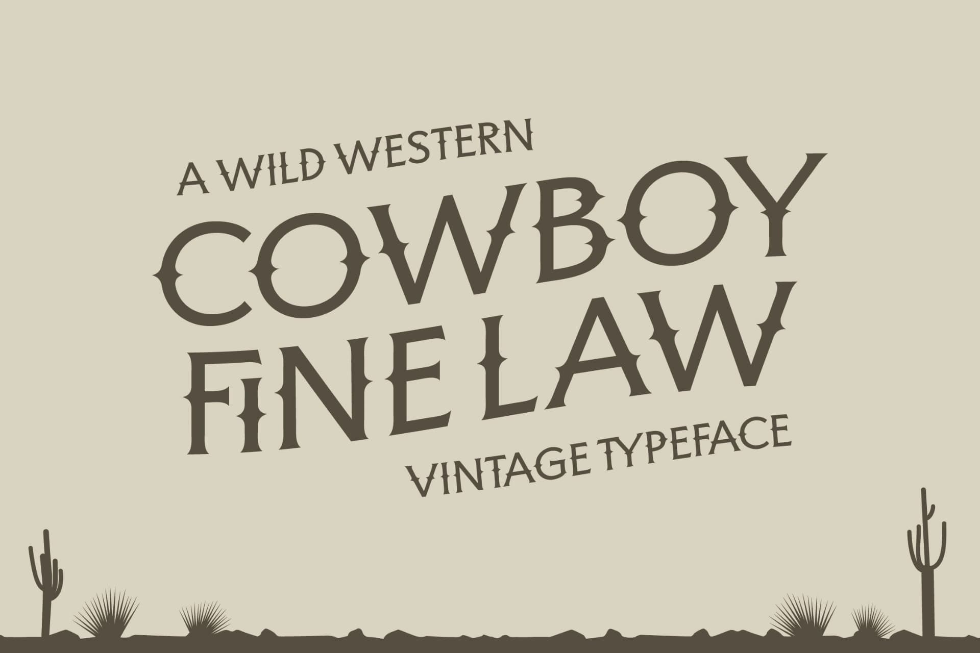 Preview 2 for Bufalo Chotten - Western Vintage Font