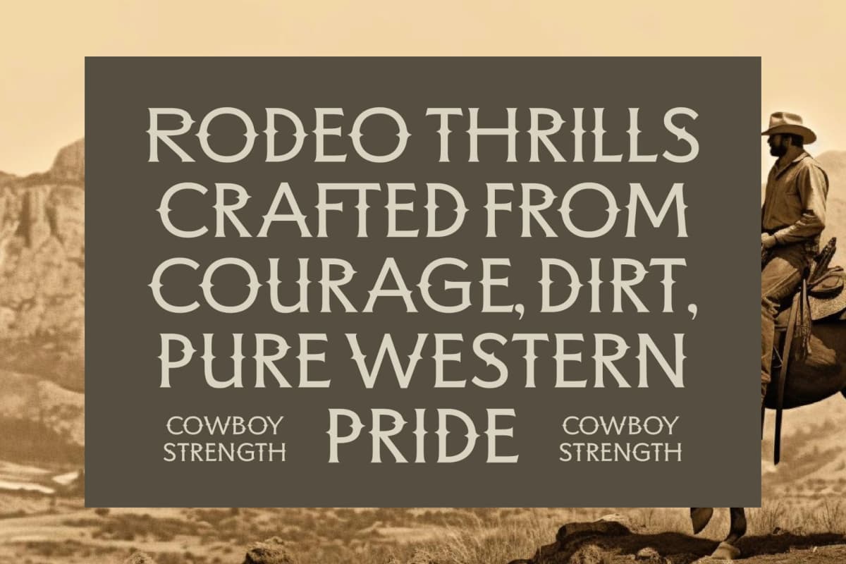 Preview 5 for Bufalo Chotten - Western Vintage Font