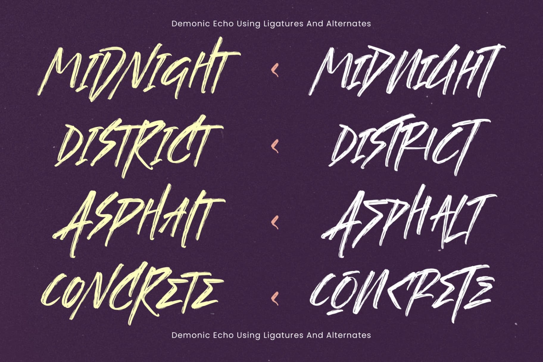 Preview 11 for Demonic Echo - Bold Brush Calligraphy Font