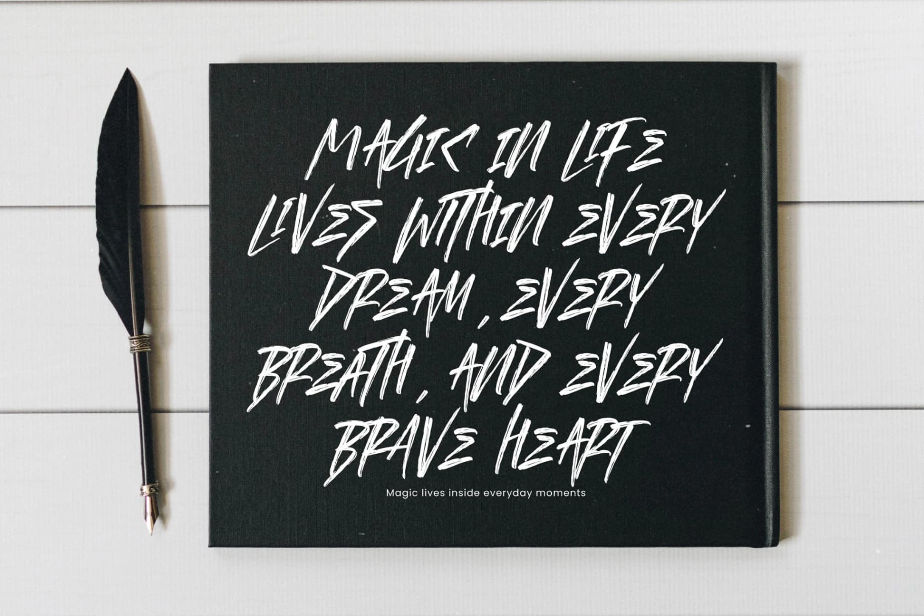 Preview 8 for Demonic Echo - Bold Brush Calligraphy Font