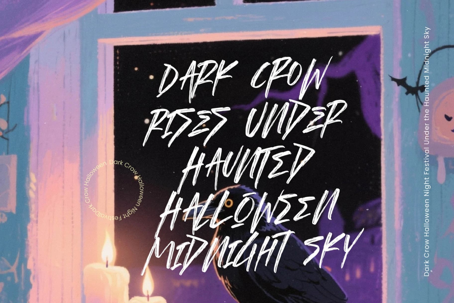 Preview 5 for Demonic Echo - Bold Brush Calligraphy Font