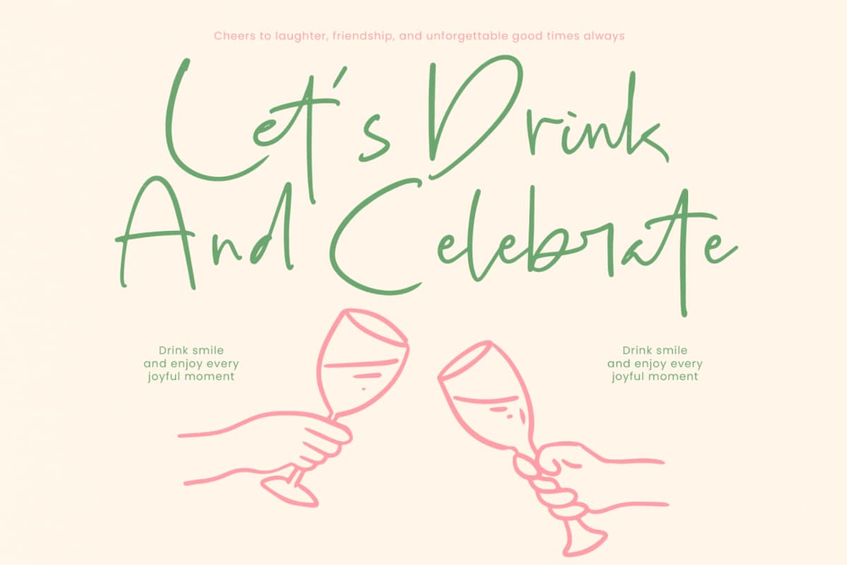 Aprils Pudding - Sweet Handwritten Display font preview 7