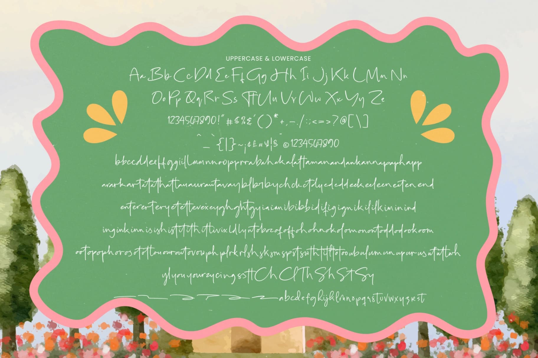 Preview 19 for Aprils Pudding - Sweet Handwritten Display