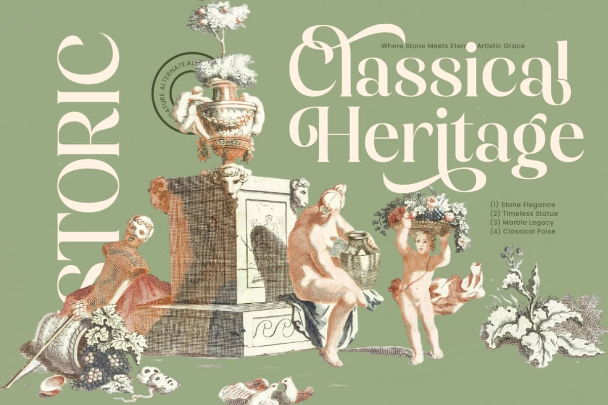 Preview 11 for Magical Qardin - Classic Decorative Serif
