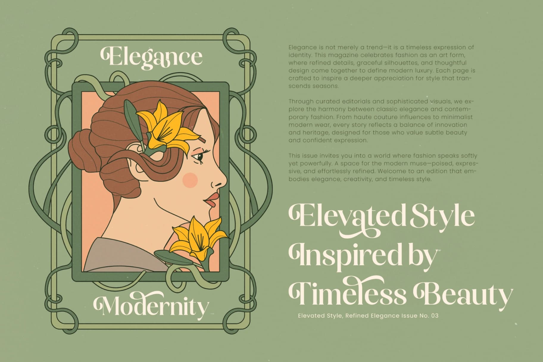 Preview 14 for Magical Qardin - Classic Decorative Serif