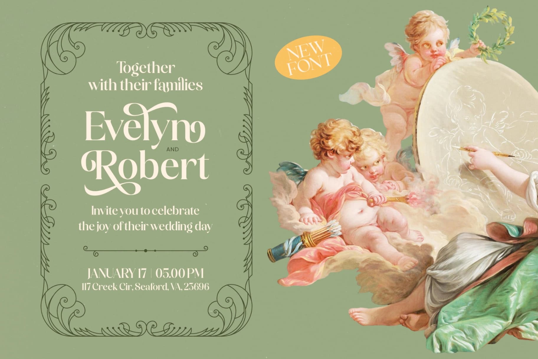 Preview 3 for Magical Qardin - Classic Decorative Serif