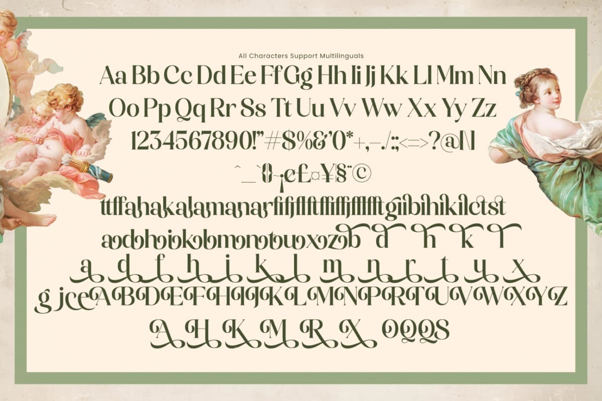 Preview 18 for Magical Qardin - Classic Decorative Serif