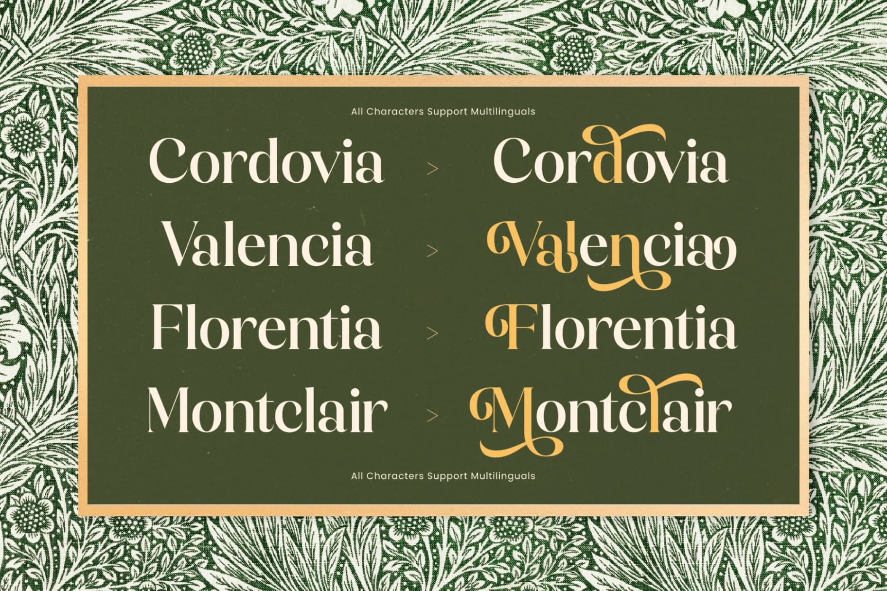 Preview 7 for Magical Qardin - Classic Decorative Serif