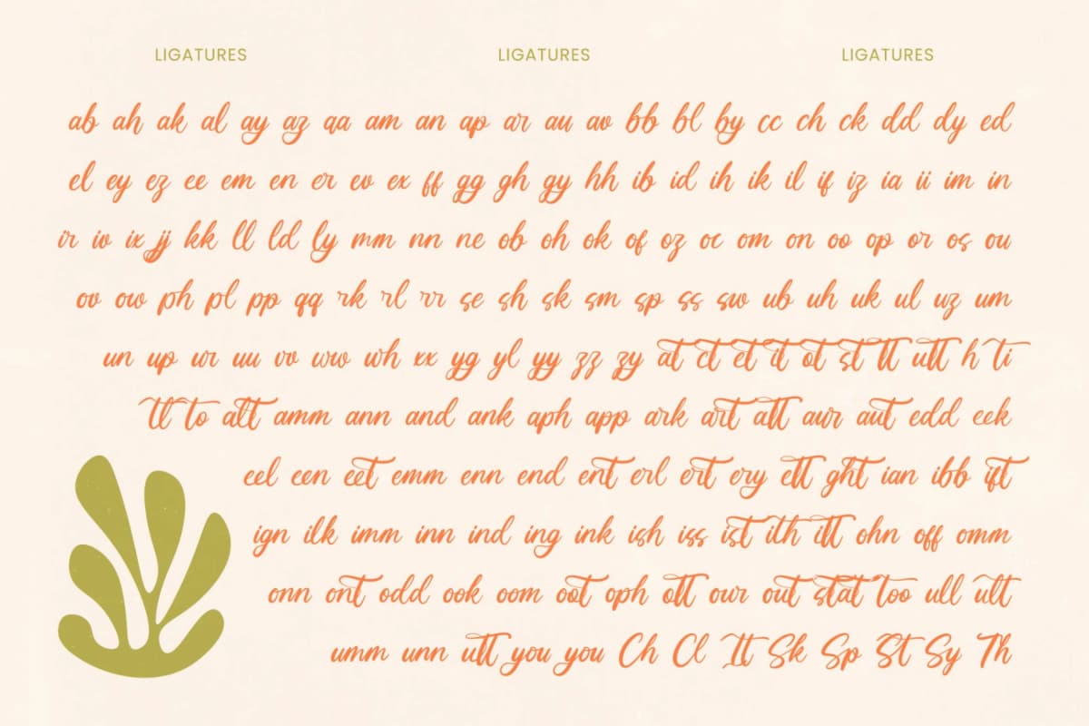 Make Unique – Bold Calligraphy Font font preview 10