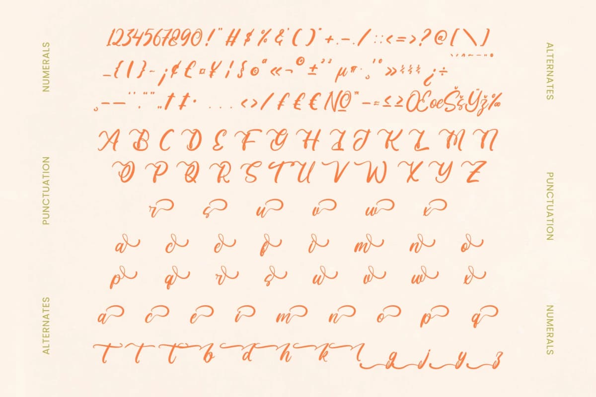Make Unique – Bold Calligraphy Font font preview 16