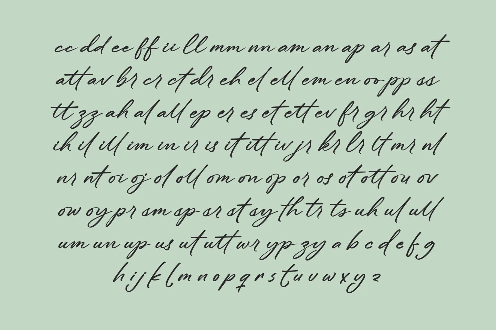 Preview 16 for Flowers the Breeze - Handwritten Script