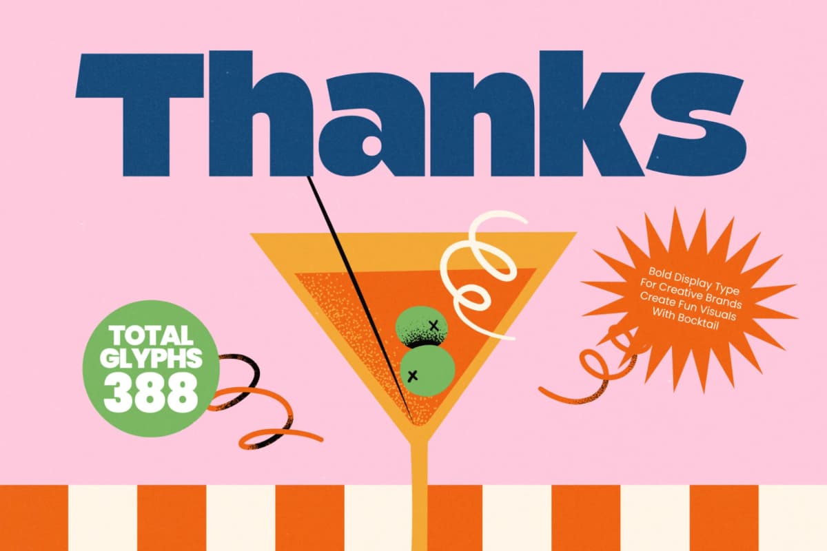 Bocktail - Sans Serif Display font preview 20