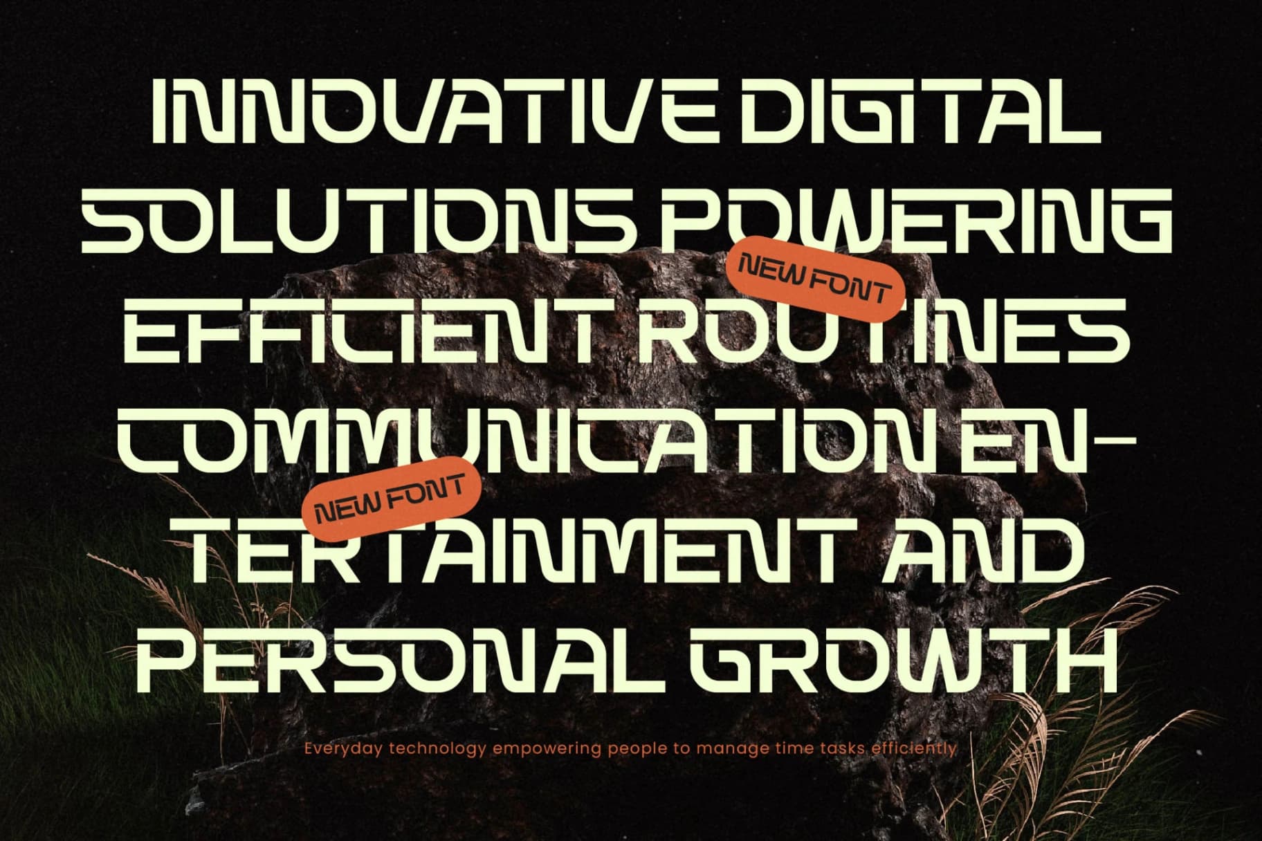 Preview 18 for Techetic Human - Futuristic Sans Serif Display